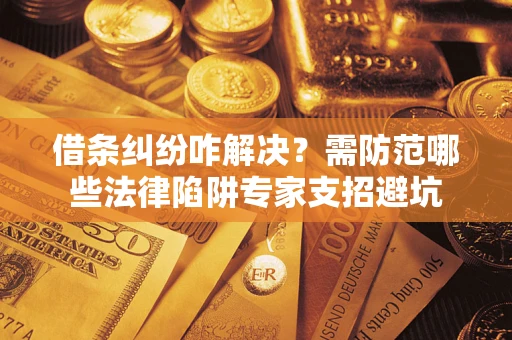 北京借条纠纷咋解决？需防范哪些法律陷阱专家支招避坑