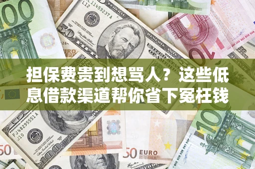 北京担保费贵到想骂人？这些低息借款渠道帮你省下冤枉钱