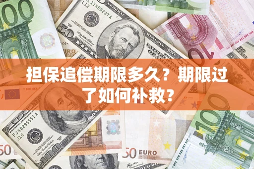 北京担保追偿期限多久？期限过了如何补救？