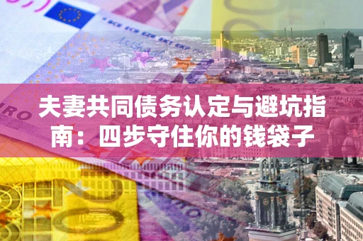 北京夫妻共同债务认定与避坑指南：四步守住你的钱袋子