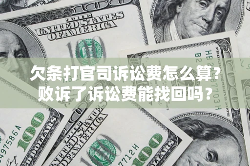 北京欠条打官司诉讼费怎么算？败诉了诉讼费能找回吗？