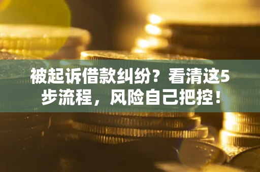 北京被起诉借款纠纷？看清这5步流程，风险自己把控！