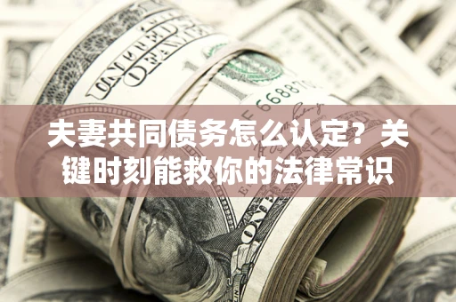 北京夫妻共同债务怎么认定？关键时刻能救你的法律常识