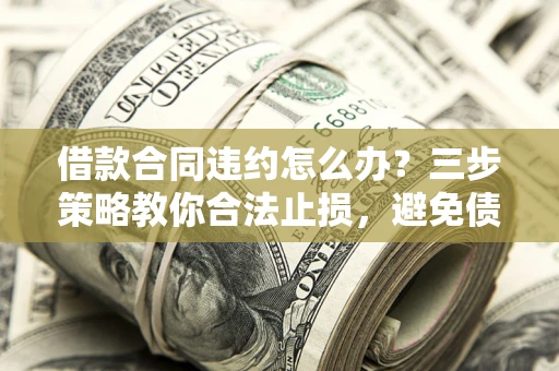 北京借款合同违约怎么办？三步策略教你合法止损，避免债务危机升级